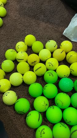 45 Yellow and Green 5A Golf Balls