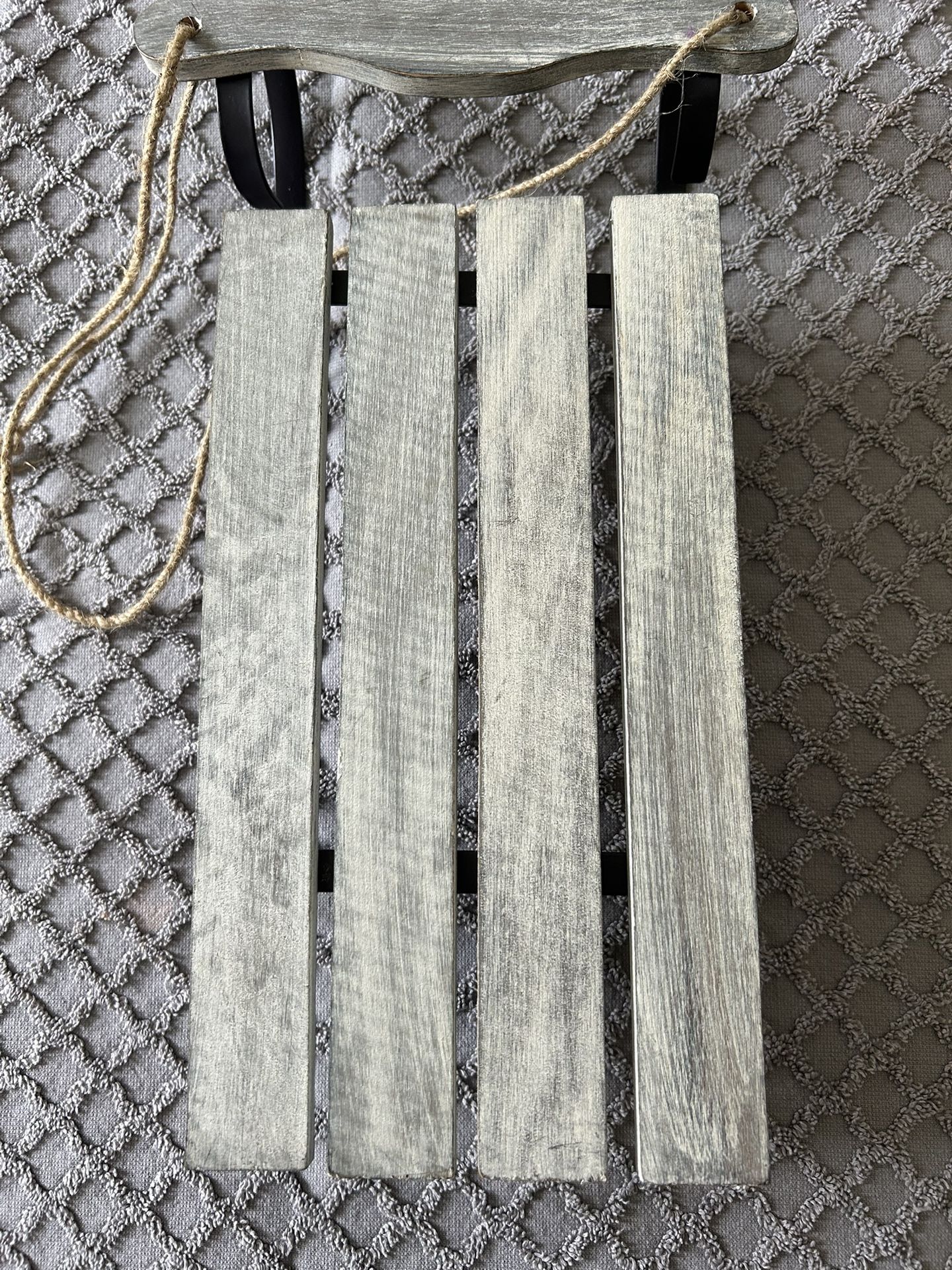 Small Wooden Sled Decor