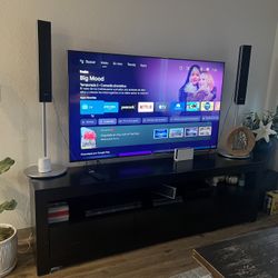 Black TV Stand / Media Console ONLY – Fits 65” TV – $100 OBO