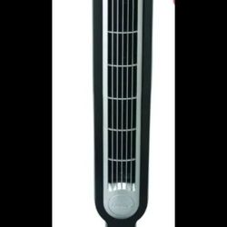 Lasko Oscillating Tower Fan, 3 Quiet Speeds, Timer, Remote Control 36", Black