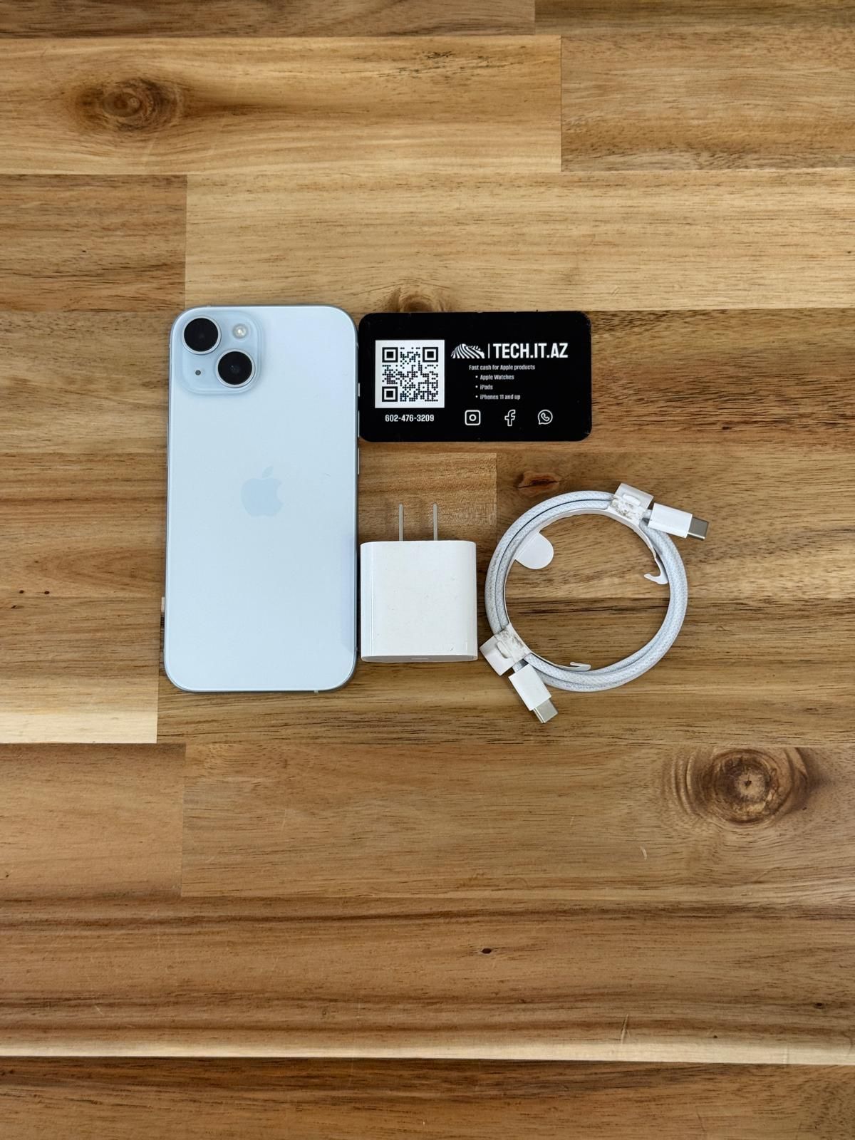 📱 iPhone 15 | 128GB | Blue | Cricket Only | Hablo Español 