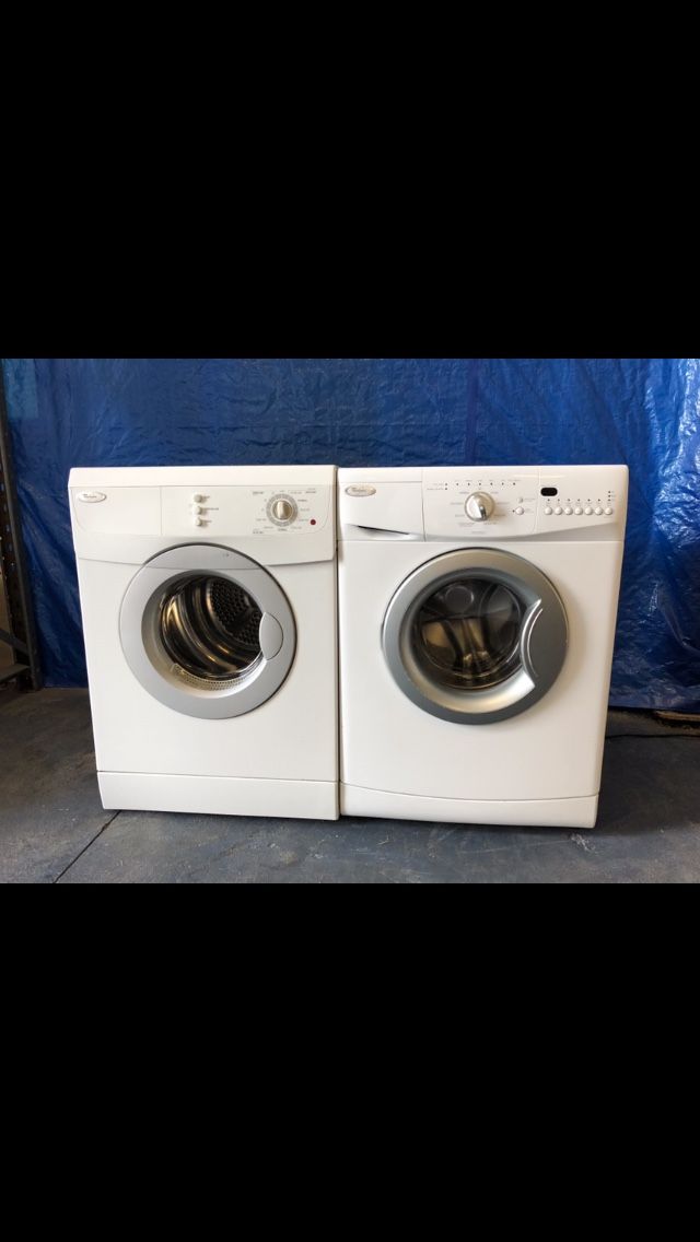 Whirlpool 24 inch stackable front load washer and dryer