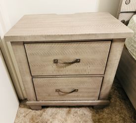 Living Spaces Naydie Nightstand with USB and outlets