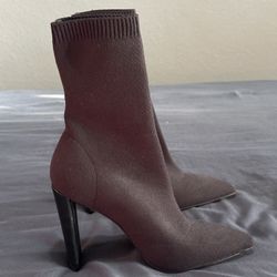 Aldo Black Sock Heels 