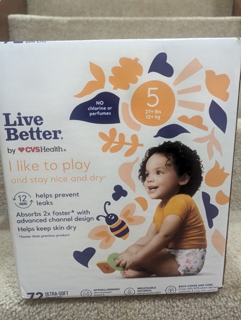 CVS Brand Diapers Size 5