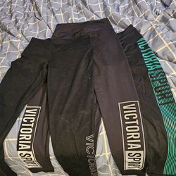(3) Victoria's Secret Sport branded leggings. Size S/M. $120 for ALL!!!
