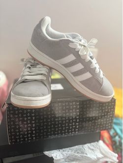Adidas Campus Low-Top Sneakers Grey Suede