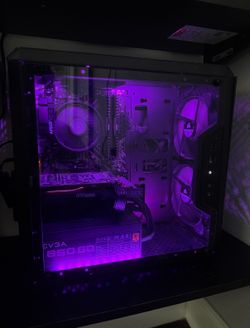 MUST GO Gaming pc, monitor, keyboard and mouse, gaming chair