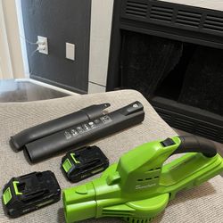 20V Leaf Blower Cordless with 2 Battery and Charger
