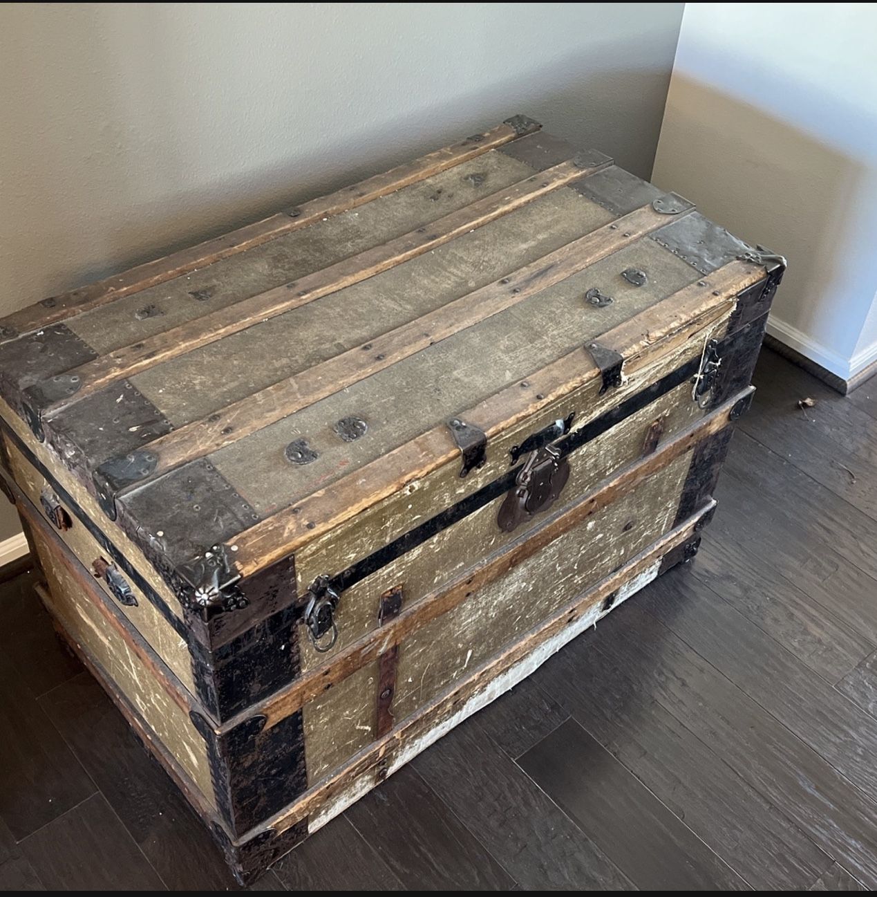 Vintage steamer trunk