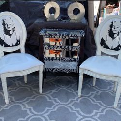 Marilyn Monroe Vintage Style Accent Chairs $50 Pair! 
