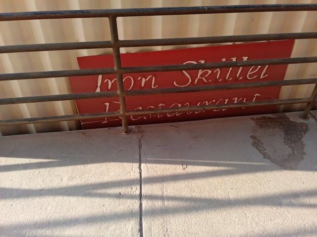 Trucking Iron Skillet Sign