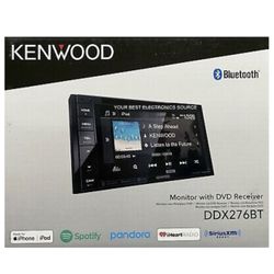 NEW Kenwood DDX276BT In-Dash 2-Din, 6.2" CD DVD Car Stereo Receiver w/ Bluetooth