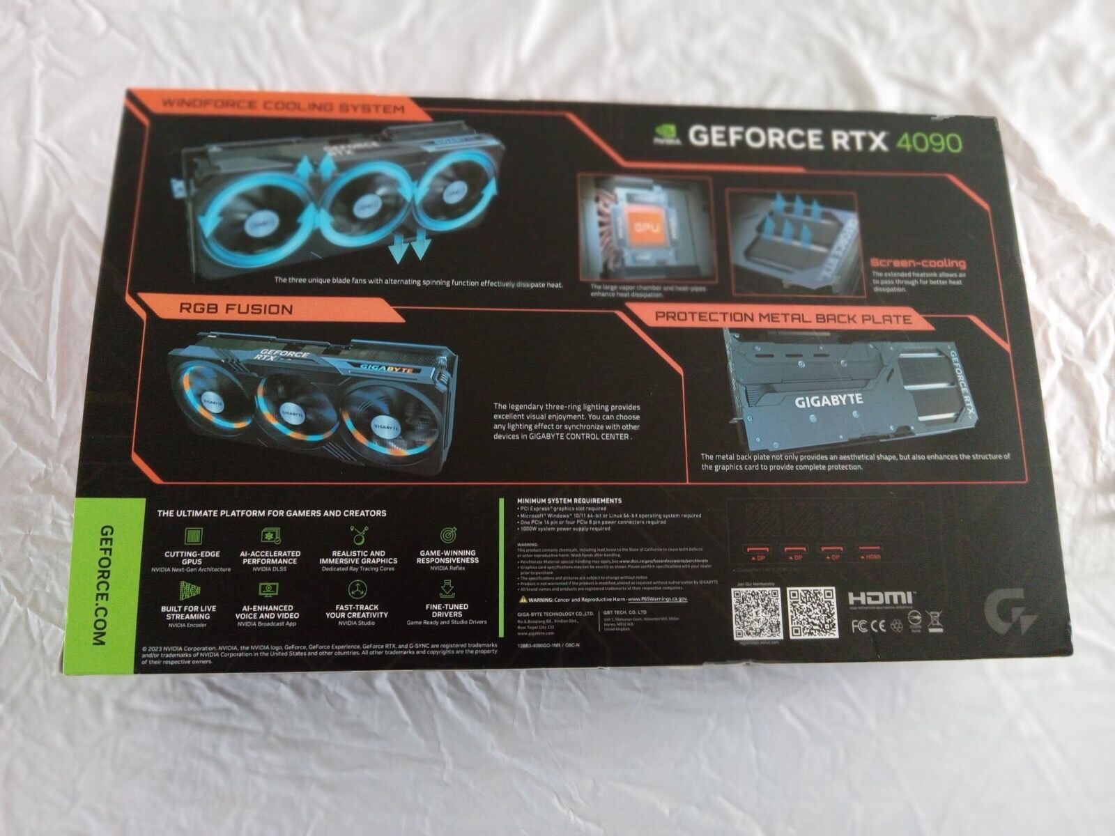 GIGABYTE GeForce RTX 4090 GAMING OC 24GB GDDR6X Graphics Card