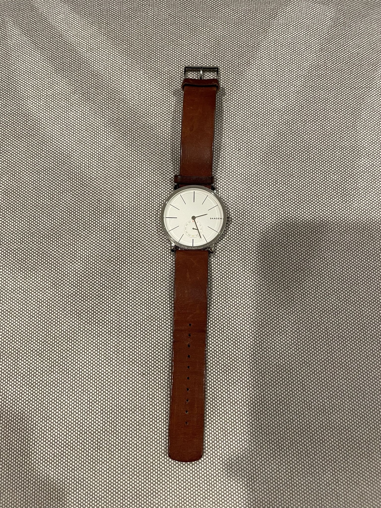 Skagen Leather Watch