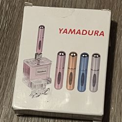 Yamadura Mini Refillable Perfume Portable Atomizer Bottle Refillable Perfume Spray, Refill Pump Case for Traveling and Outgoing (5ml, 4 Pack) 4