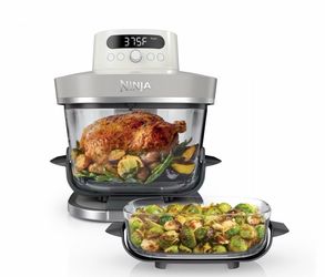 Ninja 6qt and 2.5qt Crispi Pro 6-in-1 NonToxic Glass Container Countertop Air Fryer Bone