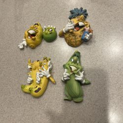 Gigglin Groceries Anthropomorphic Figurines by Jack Graham Second Nature Lot/4