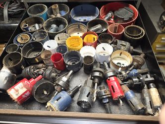HOLE SAWS ENTIRE LOT OF THEM $150
