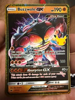 Buzzwole GX Pokémon Card 57/111 Full Art