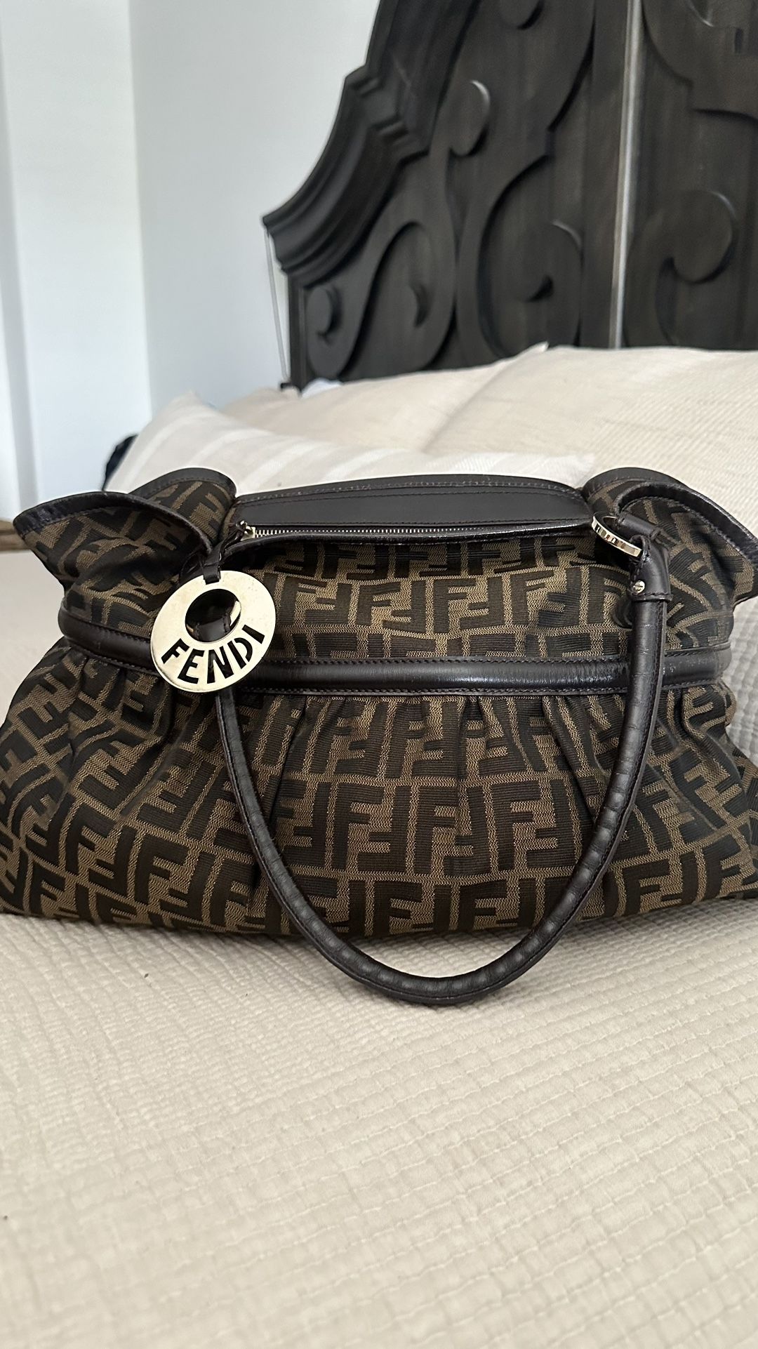 Authentic Fendi Zucca Canvas Chef Hobo