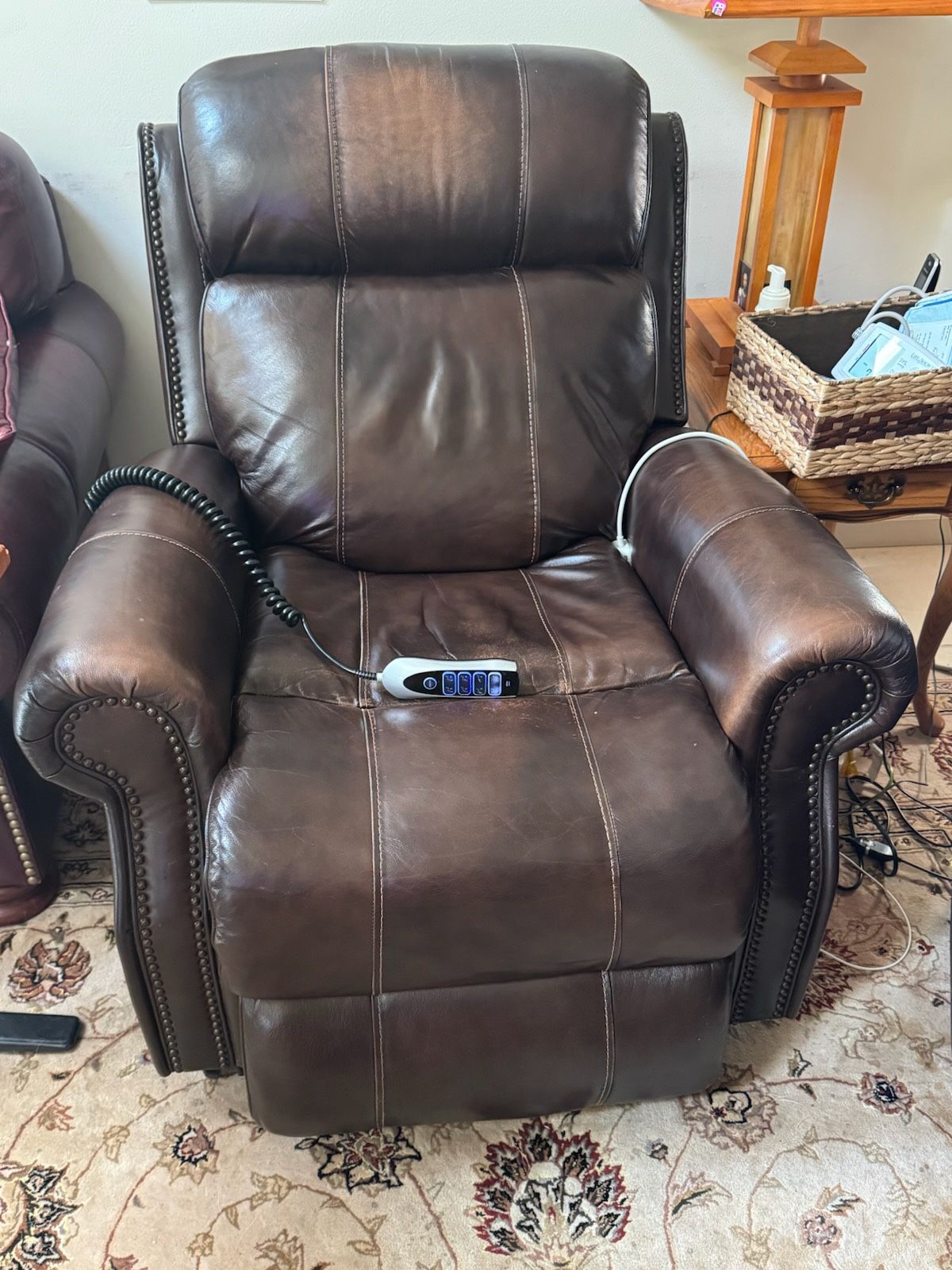 Leather Recliner And Lift Chair
