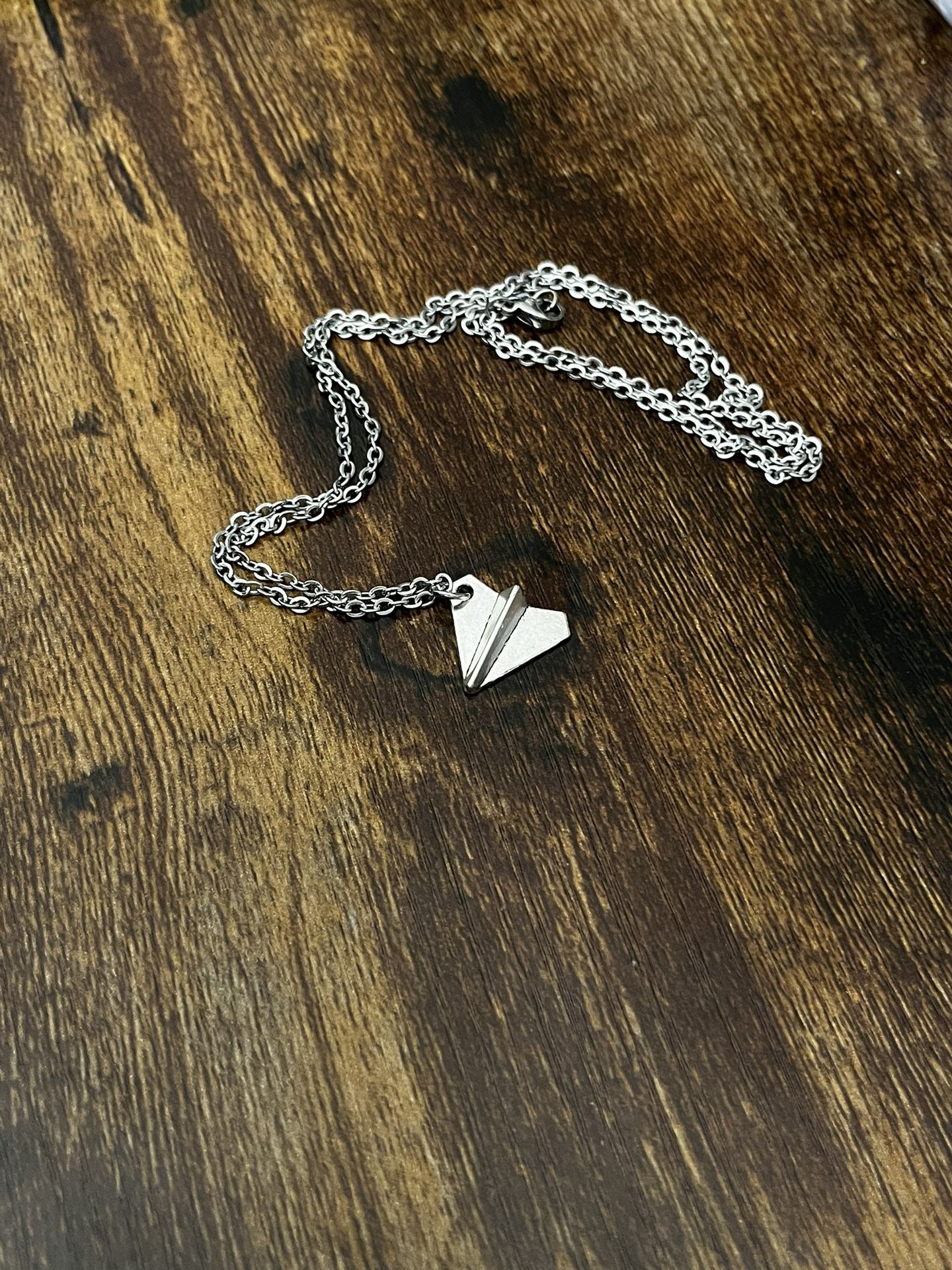 Paper Airplane Pendant Chain 