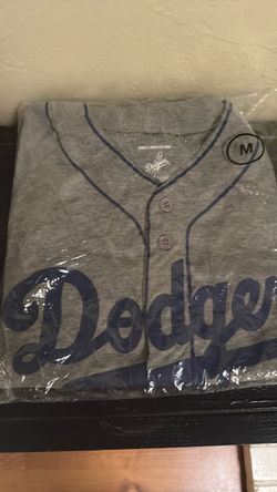 LA Dodgers Gray Baseball Jersey Size M