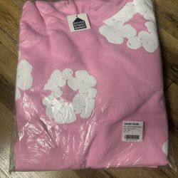 Pink Denim Tears Hoodie Size Medium