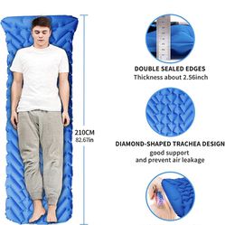 Camping Sleeping Pad, Ultralight Sleeping Mat for Backpacking, Hiking Air Mattress - Extra Long, Lightweight, Inflatable & Compact Camp Sleep Mat, Inf