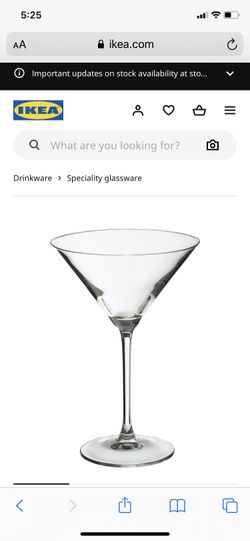 Martini glass set of 4