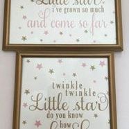 2 8x10 frames for girls nursery/room