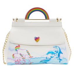 Loungefly x Lisa Frank White Handbag
