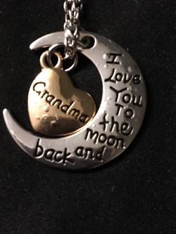 Fashion Love U 2 🌙 & Back Grandma Long Neckllace