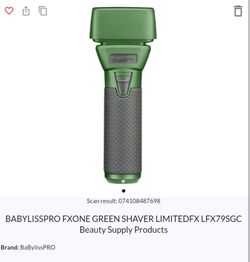 BABYLISSPRO FXONE LIMITED EDITION GREEN SHAVER 🔥 BRAND NEW