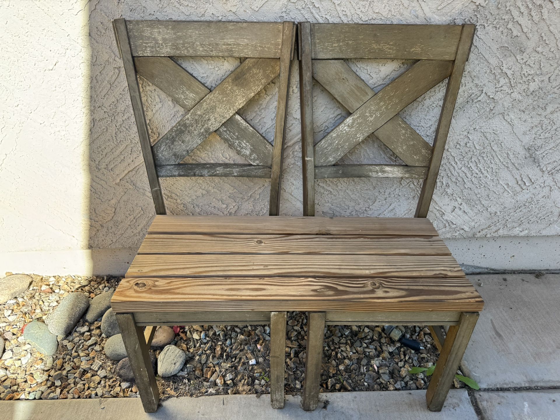 Solid wood Outdoor bench project