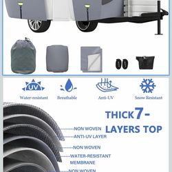 New 7-Layer All-Weather RV Trailer Cover