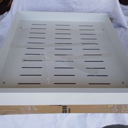 Pull Out Cabinet Organizer Sliding Drawer 20"x21"D White 3" Deep- New