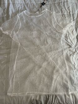 Sheer Rhinestone Shirt Size 3x
