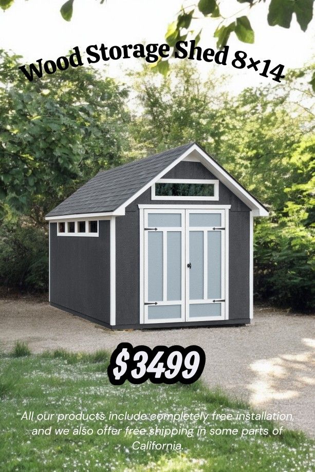 Heartland Rockport 8-ft x 12-ft Wood Storage Shed
