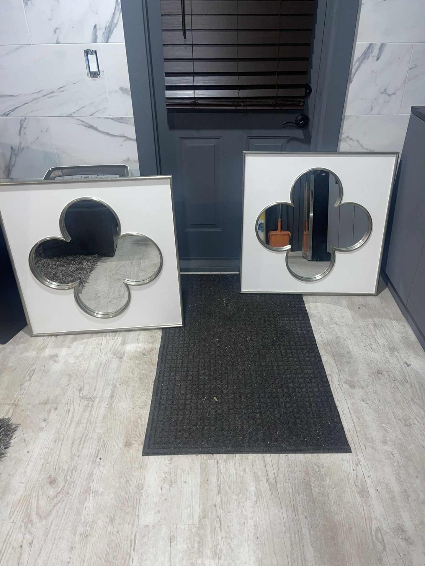 Midcentury Four Leaf Clover Mirrors