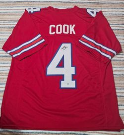 James Cook Signed Jersey (PSA) Buffalo Bills