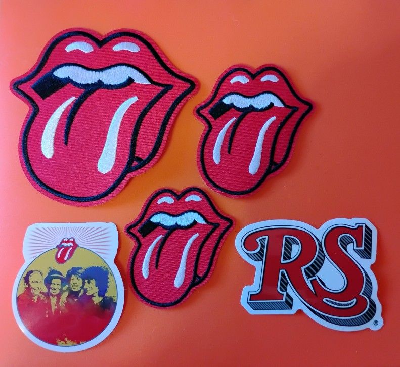 Rolling Stones Patches and Stickers lot 
