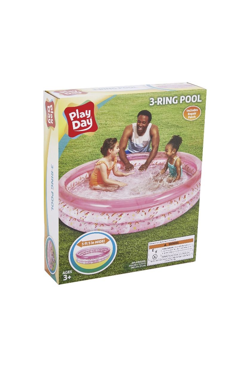 Play Day 3-Ring Pool (Pink)