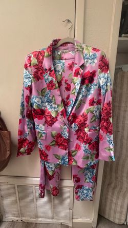 Floral blazer and pants