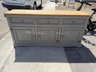Two tone gray sideboard