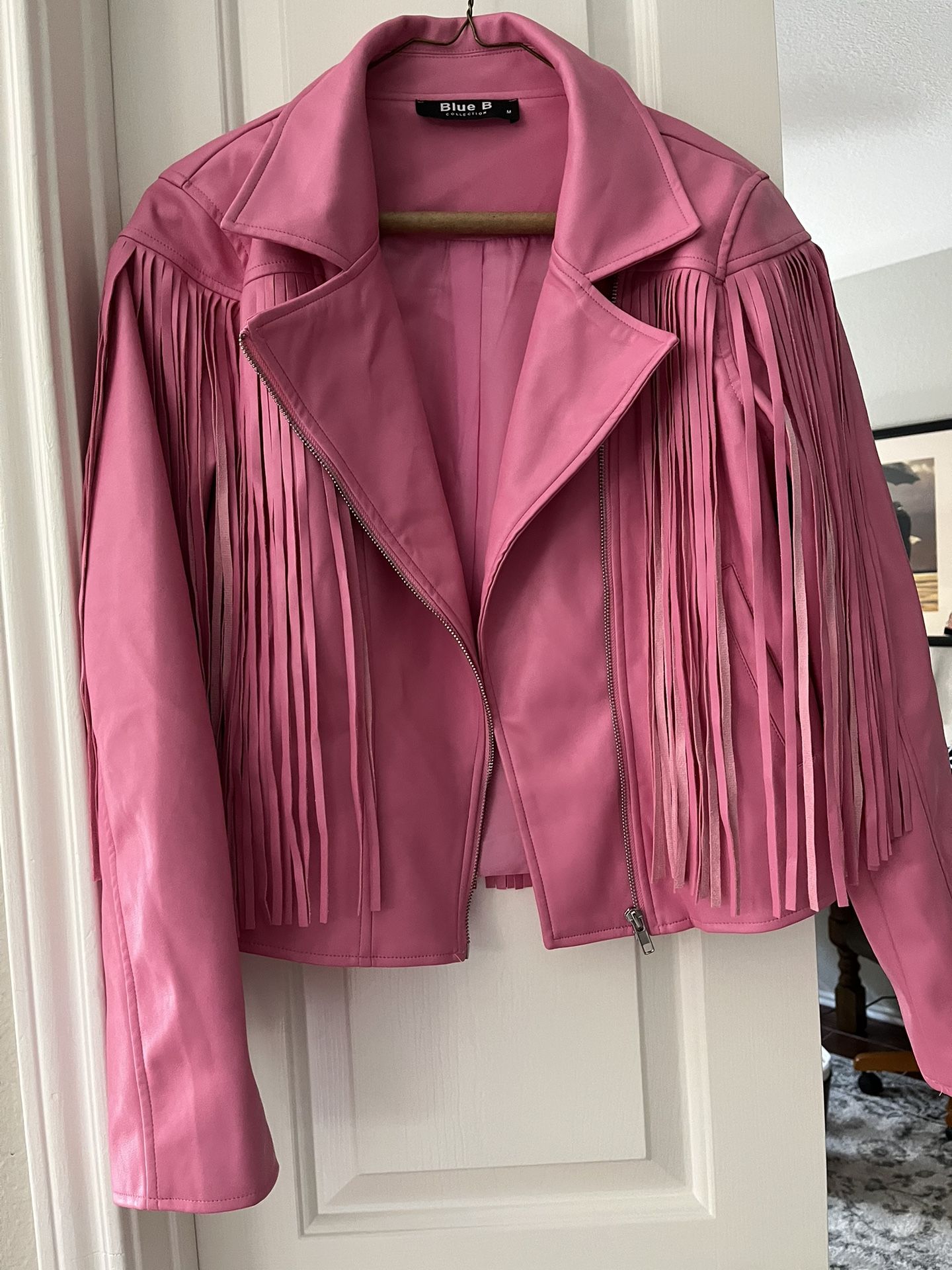 Pink Fringed Jacket 
