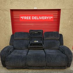 Gorgeous Entertainment Power Recliner Sofa