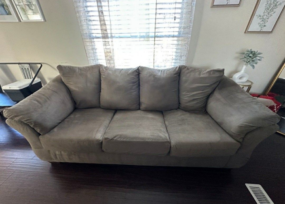ASHLEY FURNITURE GRAY SOFA