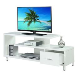 White 60” TV Stand